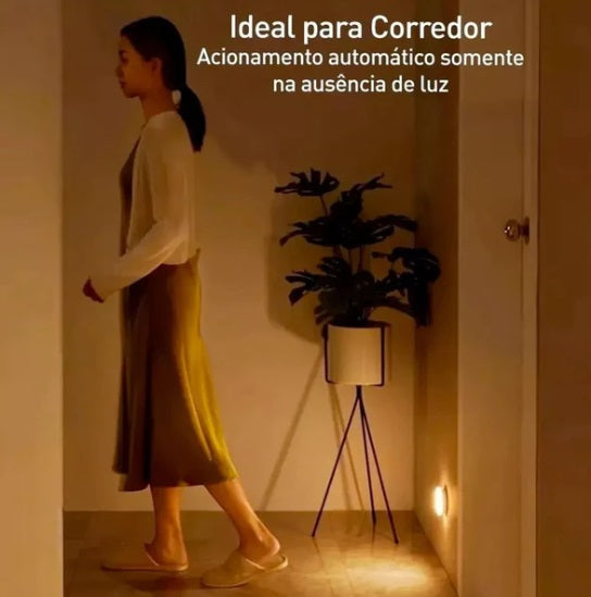 Luz com Sensor de Movimento para Armários, Guarda-Roupas e Cabeceira Branca LED - Home Ideal