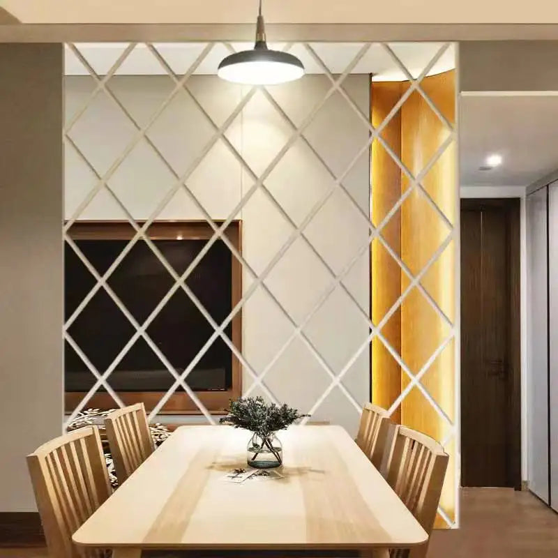 Adesivos Espelhados Acrílicos 3D – Decoração Moderna e Elegante para Sua Casa | Home Ideal