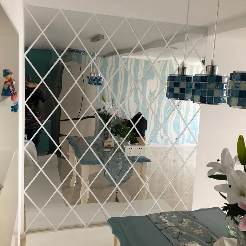 Adesivos Espelhados Acrílicos 3D – Decoração Moderna e Elegante para Sua Casa | Home Ideal