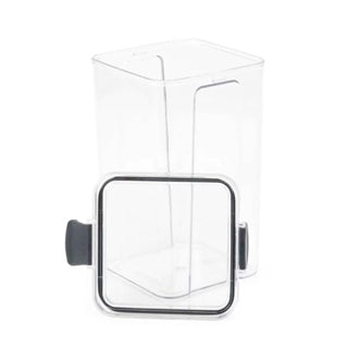 Pote Hermético Porta Mantimentos Quadrado Transparente com Trava - Home Ideal